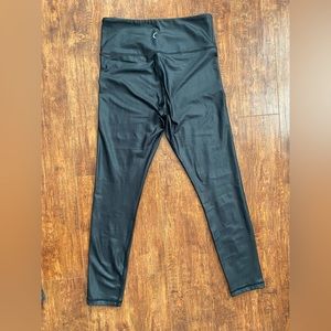 Ziya black metallic leggings size small